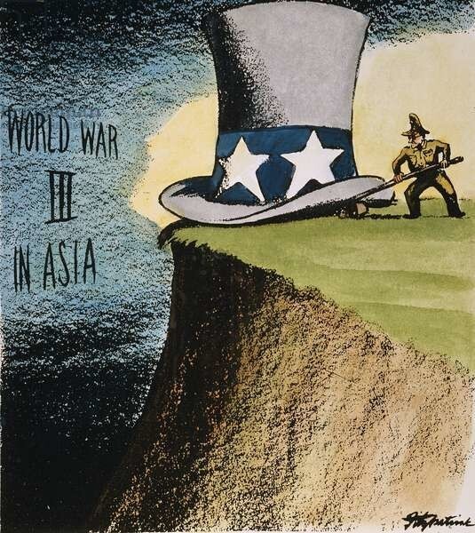 23. США запретили книги и фильмы о бомбардировках Хиросимы и Нагасаки, а также все сатирические карикатуры на генерала Макартура.