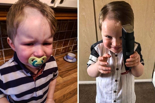 Смешные фото детей, которые подстригли себя сами