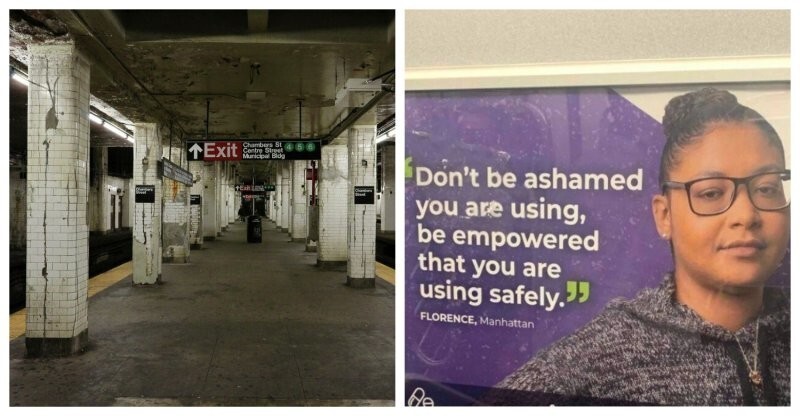 «Не стыдись, что употребляешь»: в метро Нью-Йорка появилась реклама запрещённых веществ