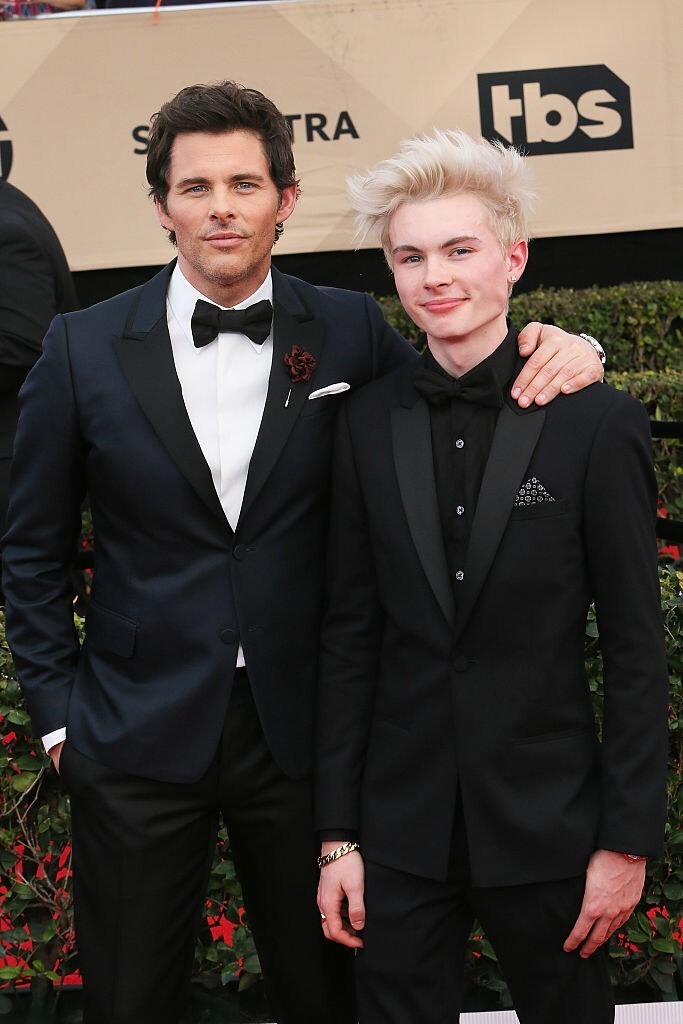 27. Джеймс Марсден с сыном Джеком на церемонии Screen Actors Guild Awards в 2017 году