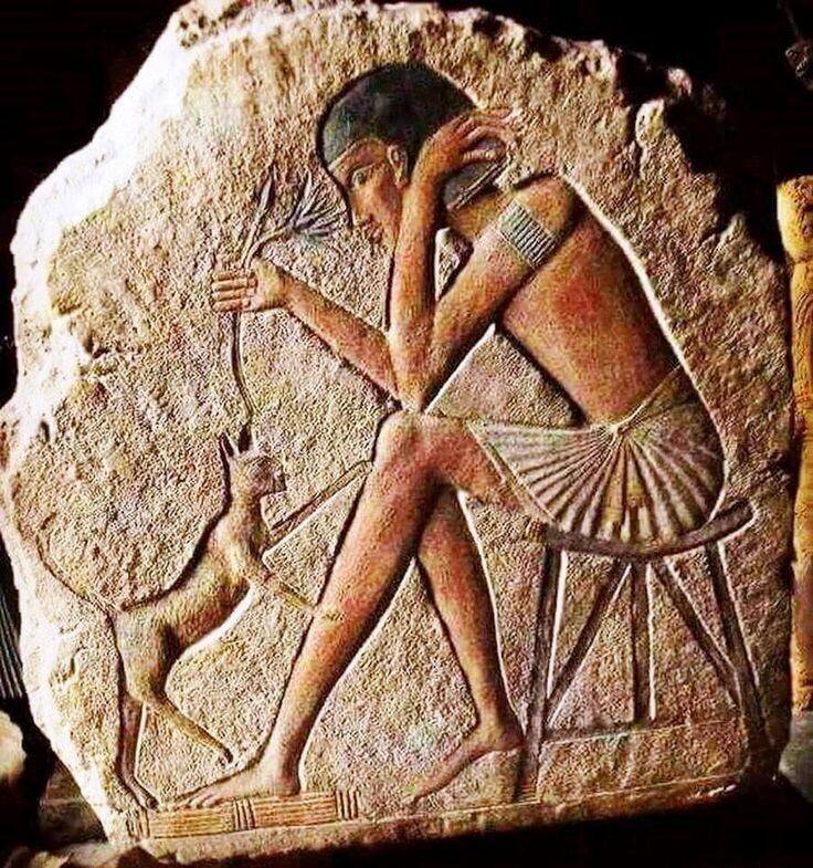 Фрагмент фрески древнего Египта