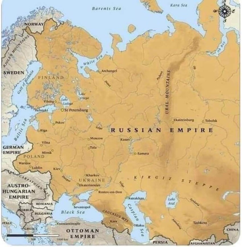 И бонус. Карта Российской Империи. 1900 год