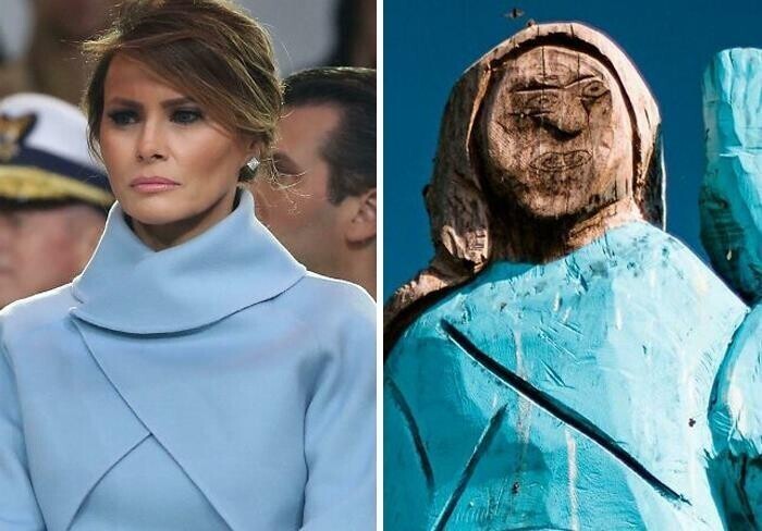 7. "Статуя Мелании Трамп в Словении. Почти получилось"