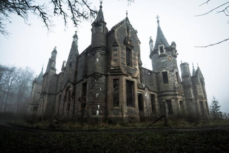 6. Заброшенный замок Даналастер в Шотландии