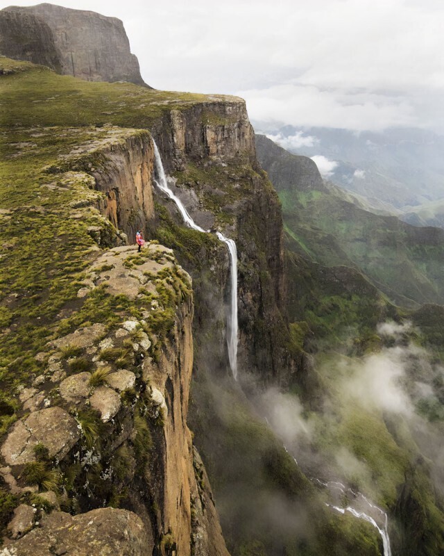 Водопад Тугела в Южной Африке