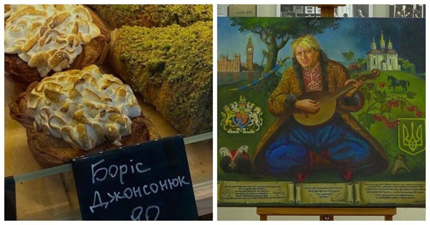 Он же Джонсон, он же Джонсонюк, он же Чуприна: британского премьера на Украине посвятили в казаки и в ... пирожные