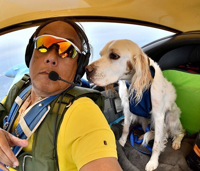 Пилот на пенсии перевозит животных, которым нужна помощь