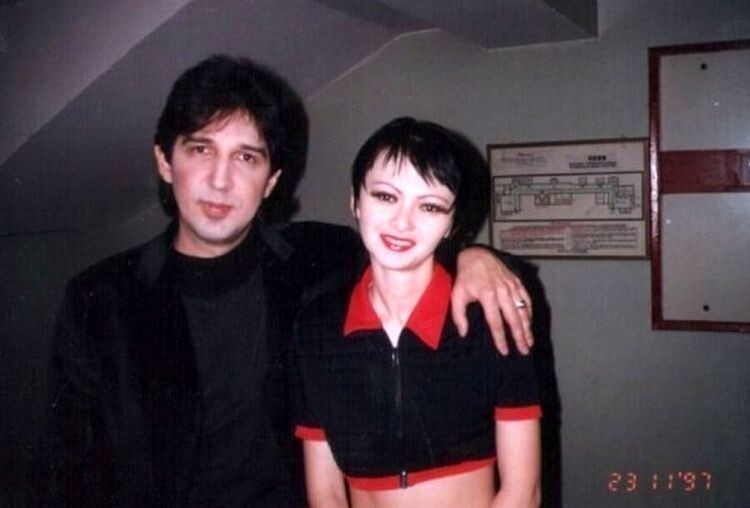 Кай Метов с Алсу Булгариной из группы «Президент & Амазонка», 1997 год