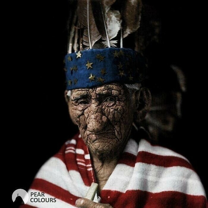 16. Вождь Джон Смит, он же Белый Волк, считается старейшим коренным американцем в истории. По одной из версий, на момент смерти ему было 137 лет. Фото примерно 1920 года.