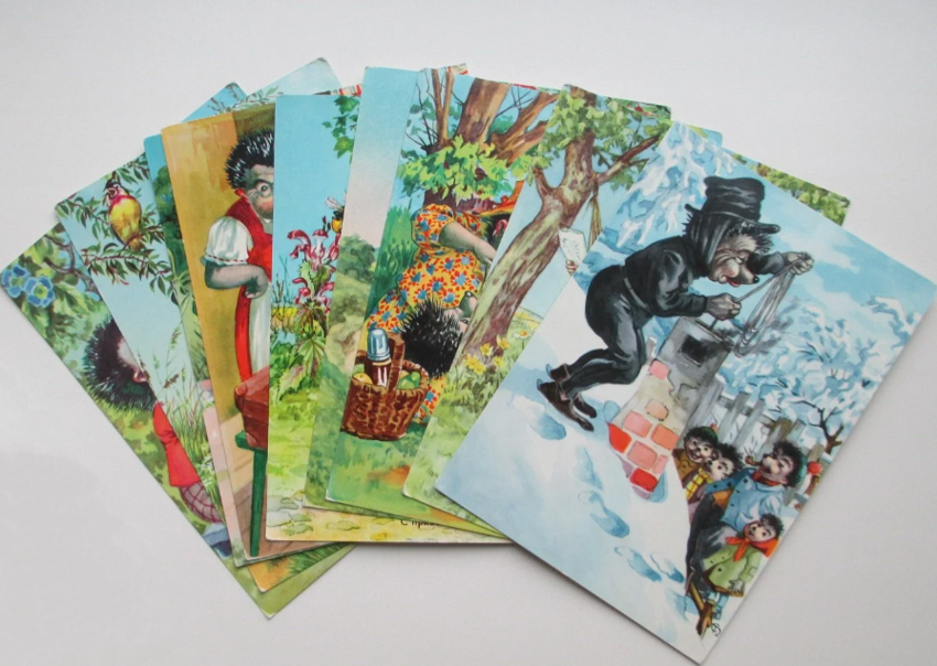 &quot;С приветом&quot; - немецкие открытки с ёжиками, которых очень любили в СССР