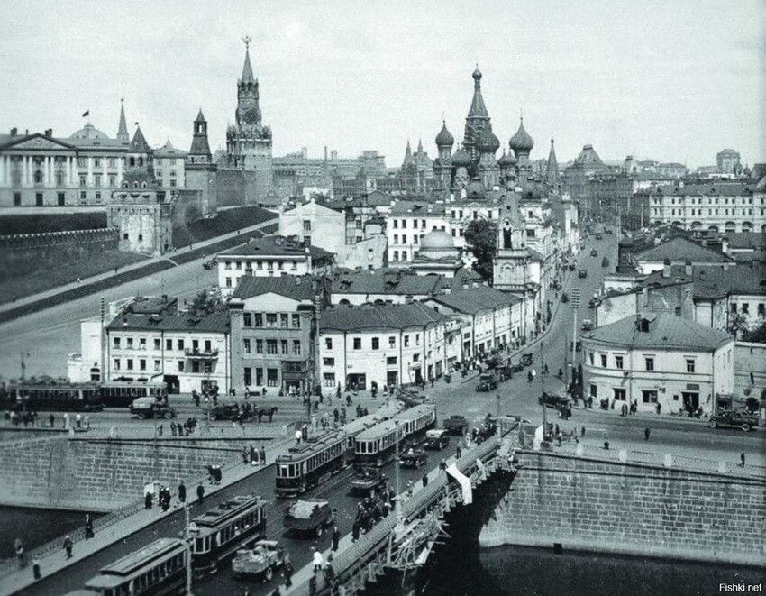 Москворецкий квартал перед сносом, 1935 год
