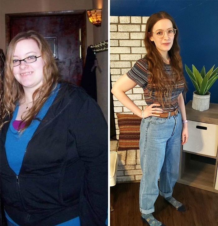 25." После 10 лет я, наконец, достигла своей цели сбросить 45 кило"