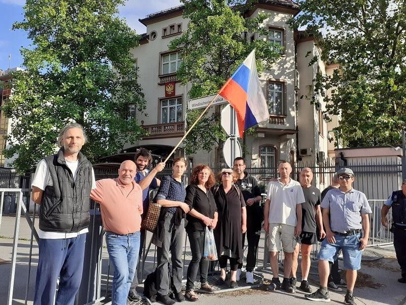В Любляне прошел митинг в поддержку России