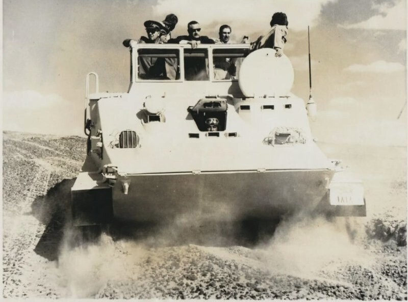 БТР-50 с установленной рубкой для перевозки президента Египта Насера, 1968 год