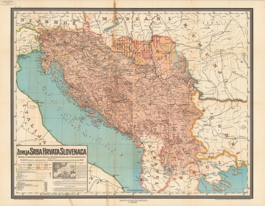Этнографическая Югославии, 1917 г.