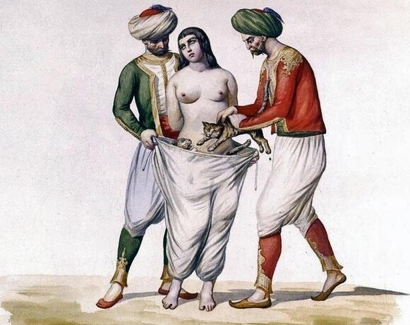 Как в 18 веке казнили турчанок за внебрачную связь