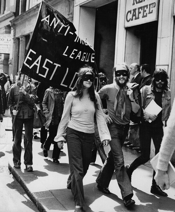 6 июня 1972 года. Лондон. Демонстрация в поддержку левой экстремистской группировки Angry Brigade