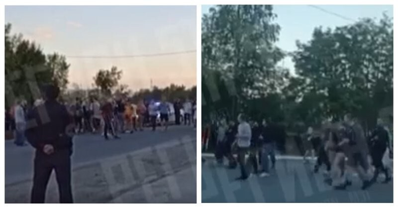 После избиения подростка толпой южан, жители Мурманской области вышли на улицу и устроили митинг