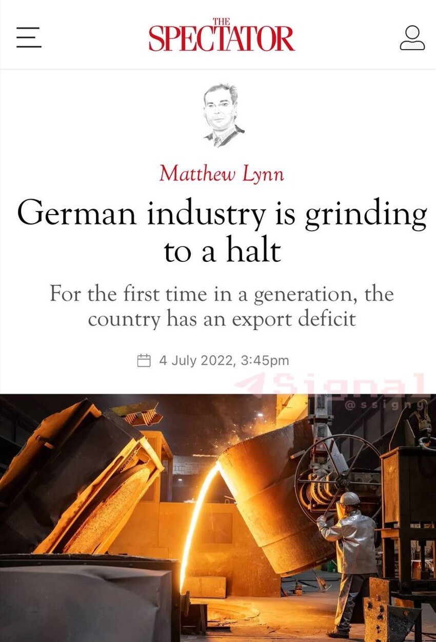 The Spectator: "Немецкая промышленность практически остановилась
