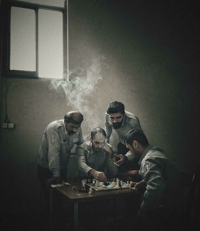 шахматная партия в Мазандаране, Иран