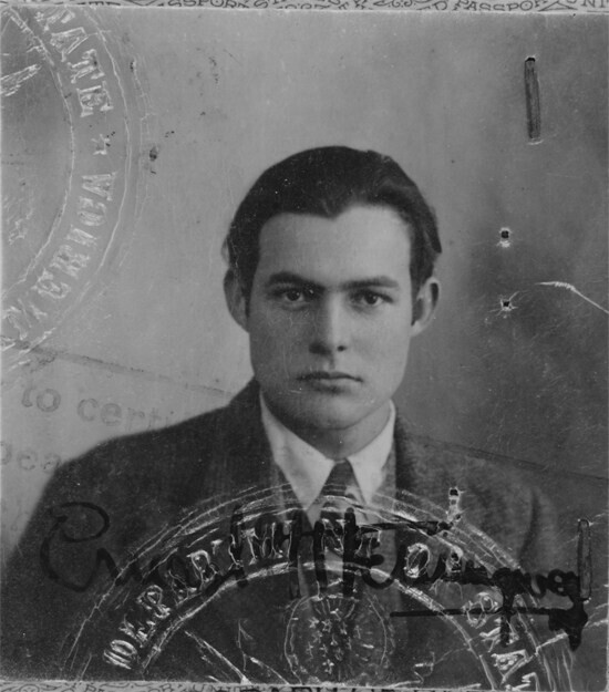 Эрнест Хемингуэй, фото на паспорт, 1923 год