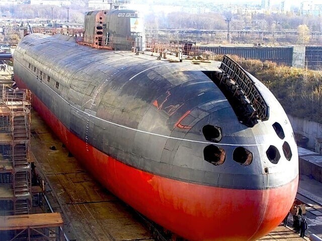Внушительный размер подводной лодки