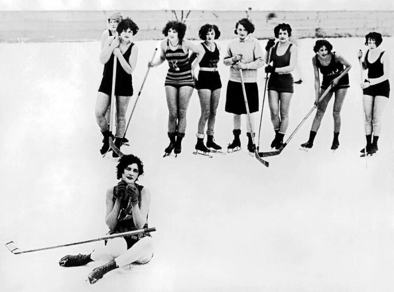 Женская хоккейная команда. Нью-Йорк, 1928 год