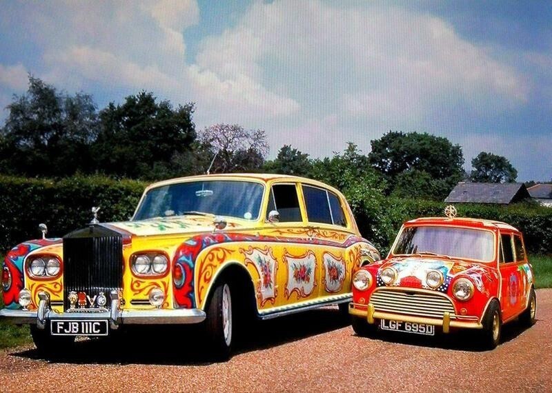 Rolls-Royce Phantom V 1965 года Джона Леннона и Mini Cooper S 1966 года Джорджа Харрисона в стиле Рэдфорда