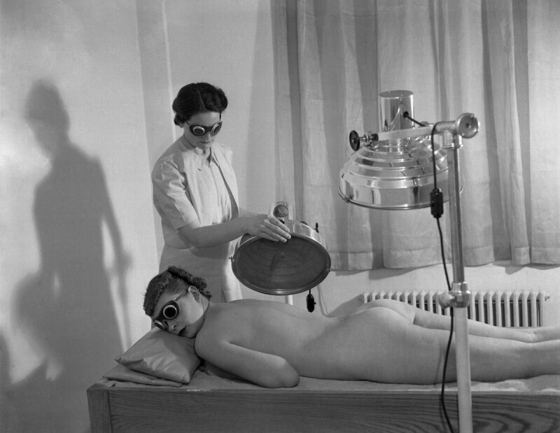 Солярий в салоне красоты Хелены Рубинштейн. Нью-Йорк, 1936 год