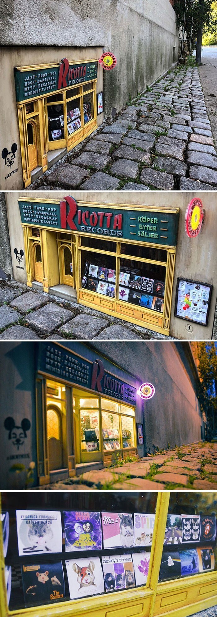 2. Музыкальный магазин для мышей в шведском городе Лунд
