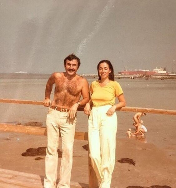 Леонид Каневский с женой Анной, 1970-е