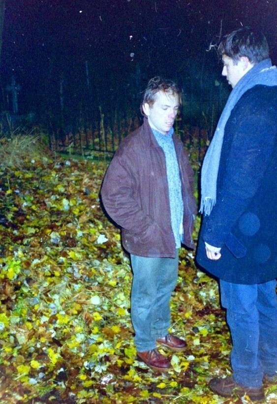 Андрей Федорцов и Сергей Бодров на съёмках фильма «Брат», Санкт-Петербург, 1996 год