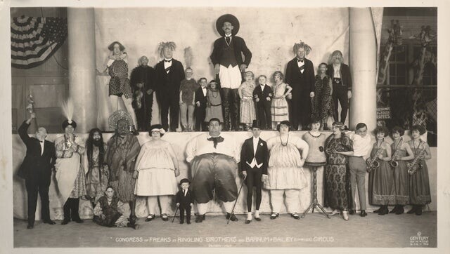 Цирковые артисты Барнума и Бейли, Нью-Йорк, 1924 год