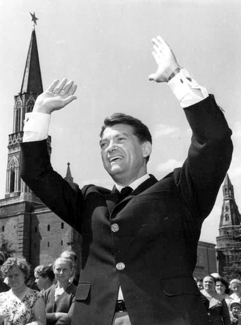 3-й ММКФ. Жан Маре на красной площади 1963 г.
