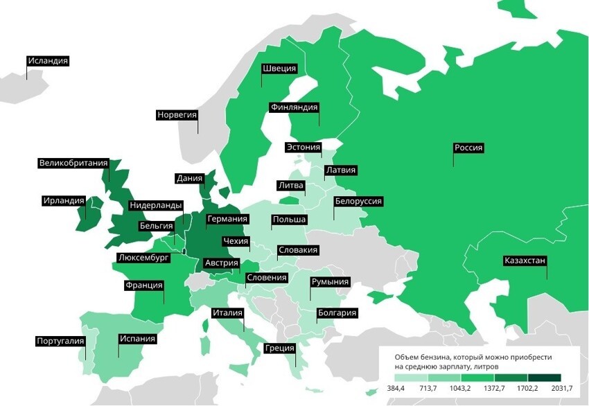 Названы страны — лидеры по доступности бензина в Европе