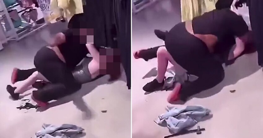 В сети разошлось видео ожесточенной драки двух британок в магазине