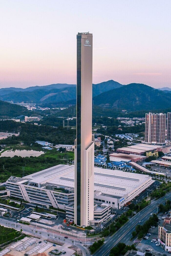 Башня для испытаний скоростных лифтов ThyssenKrupp, Гуанчжоу, Китай