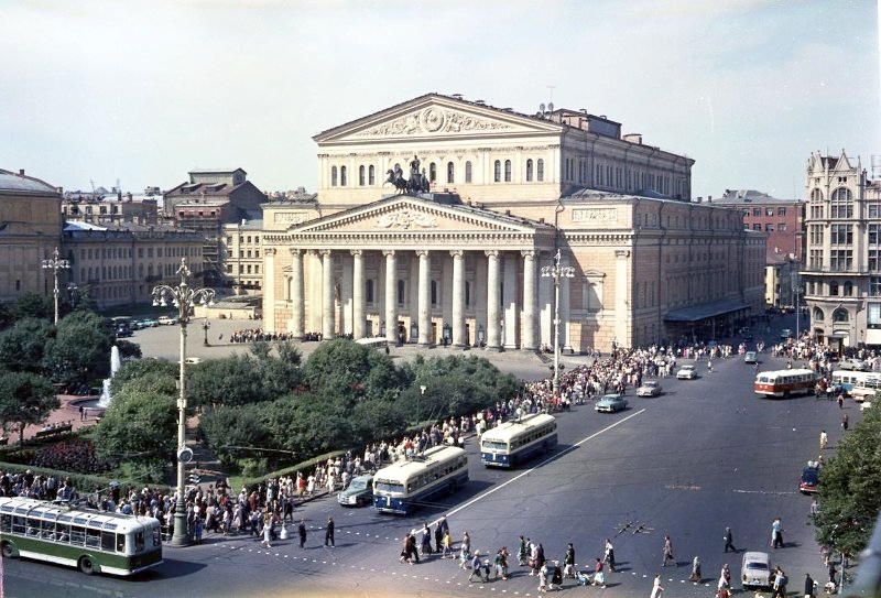 Площадь Свердлова. Большой театр СССР 1960е
