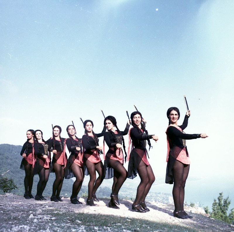 Ансамбль танца "Шаратын". Абхазская АССР 1970е