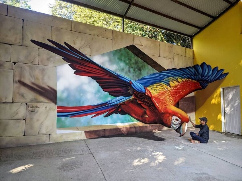 20 потрясающих 3D-граффити от художника из Мексики