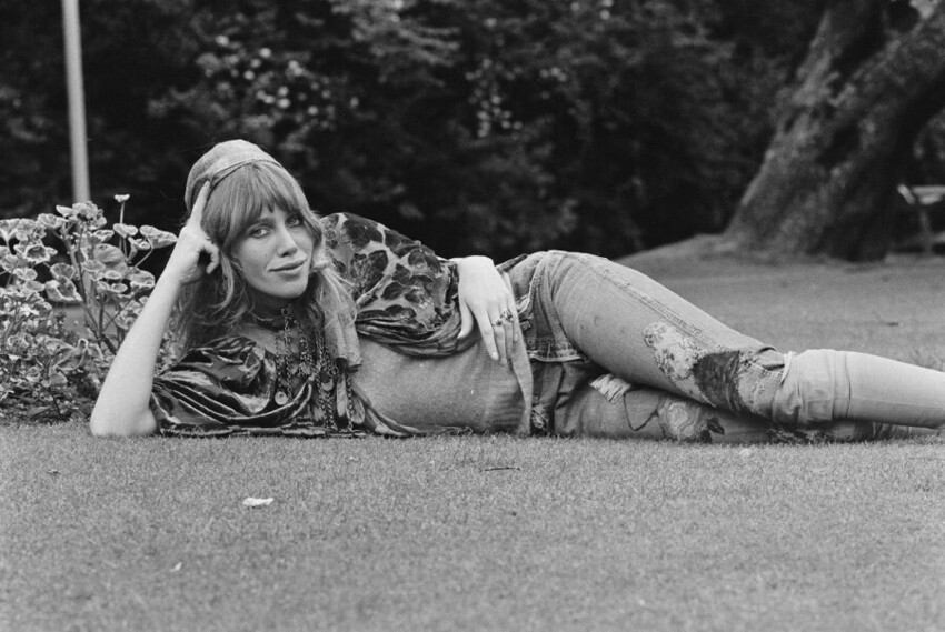 3 июля 1972 года. Британская актриса Каринтия Уэст. Фото Steve Wood.