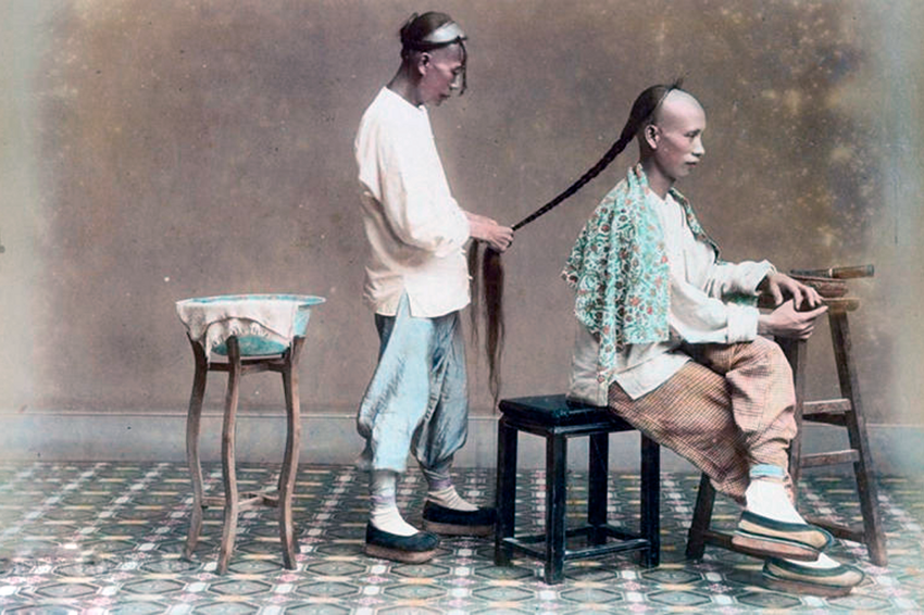 Зачем мужчины в Китае раньше носили косички на выбритой голове?