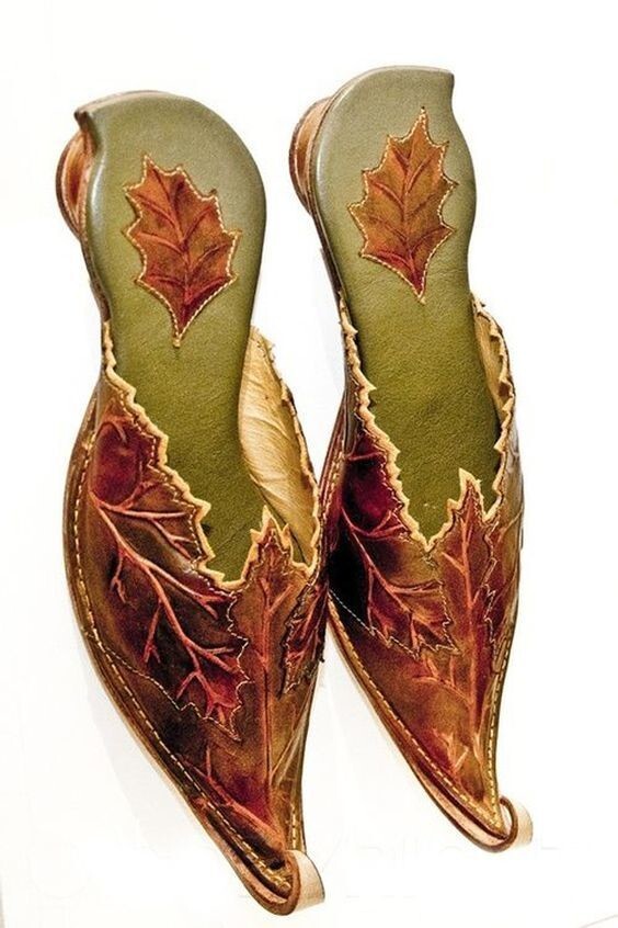 На зависть эльфам: 20  потрясающих обувных листьев