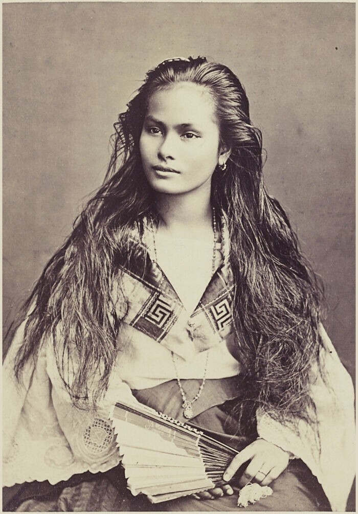 8. Портрет филиппинки/китаянки с Филиппин, 1875 год. Автор Франсиско Ван Кэмп
