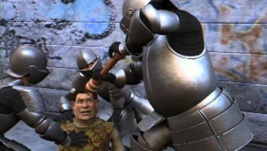 3. В «Шреке 2» (2004) стражники мелют перец прямо в глаза Шреку, так как перцового баллончика еще не существовало.