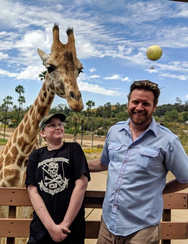 Моего сына напугал жираф, а не воздушный шар
