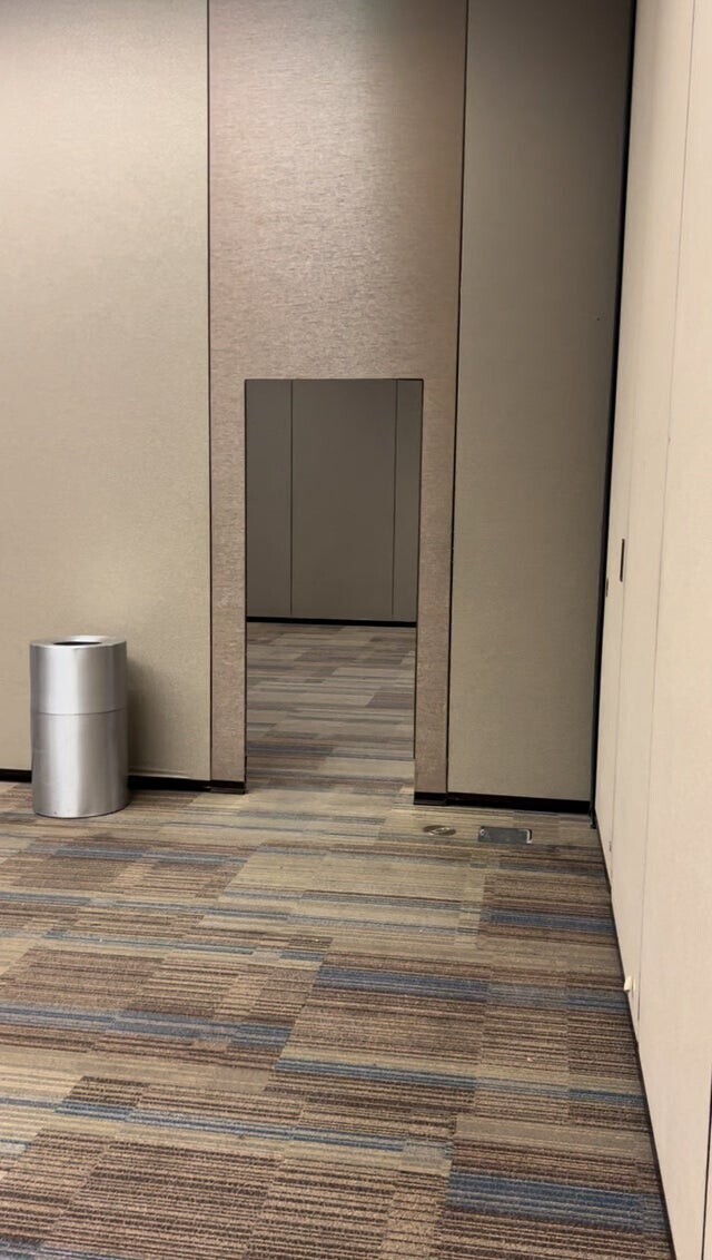 Я была уверена, что это зеркало, но оказалось это дверь