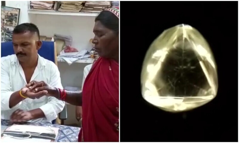 Индианка нашла алмаз в деревне - и собирается оплатить свадьбы детям