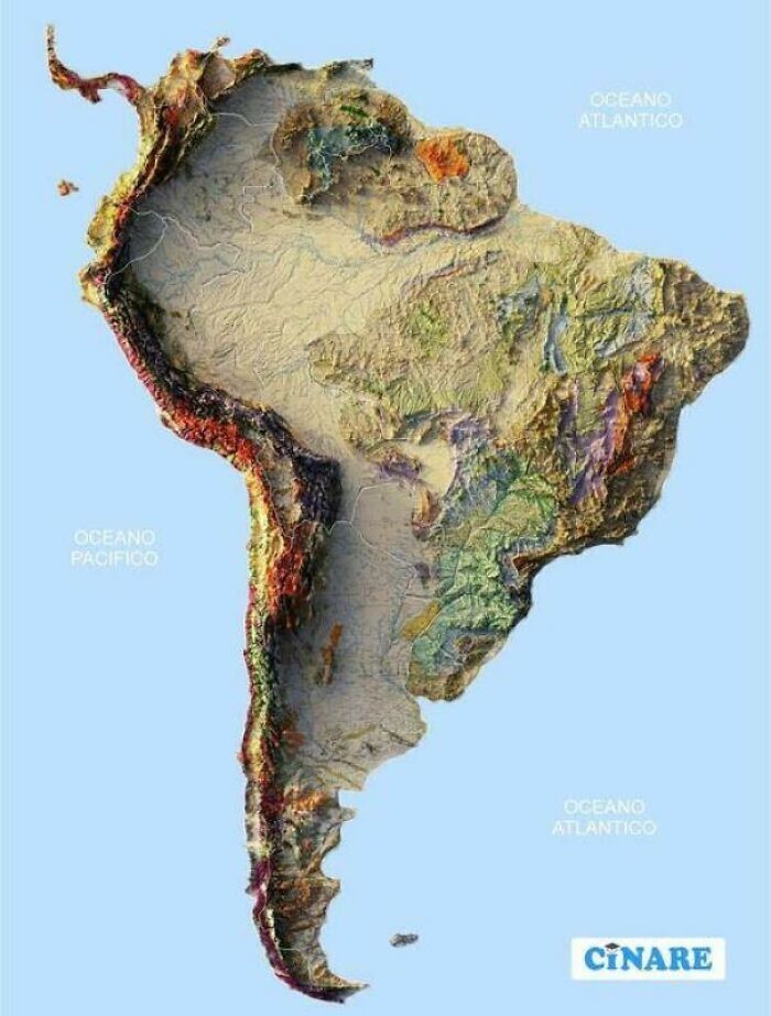 16. Топография Южной Америки