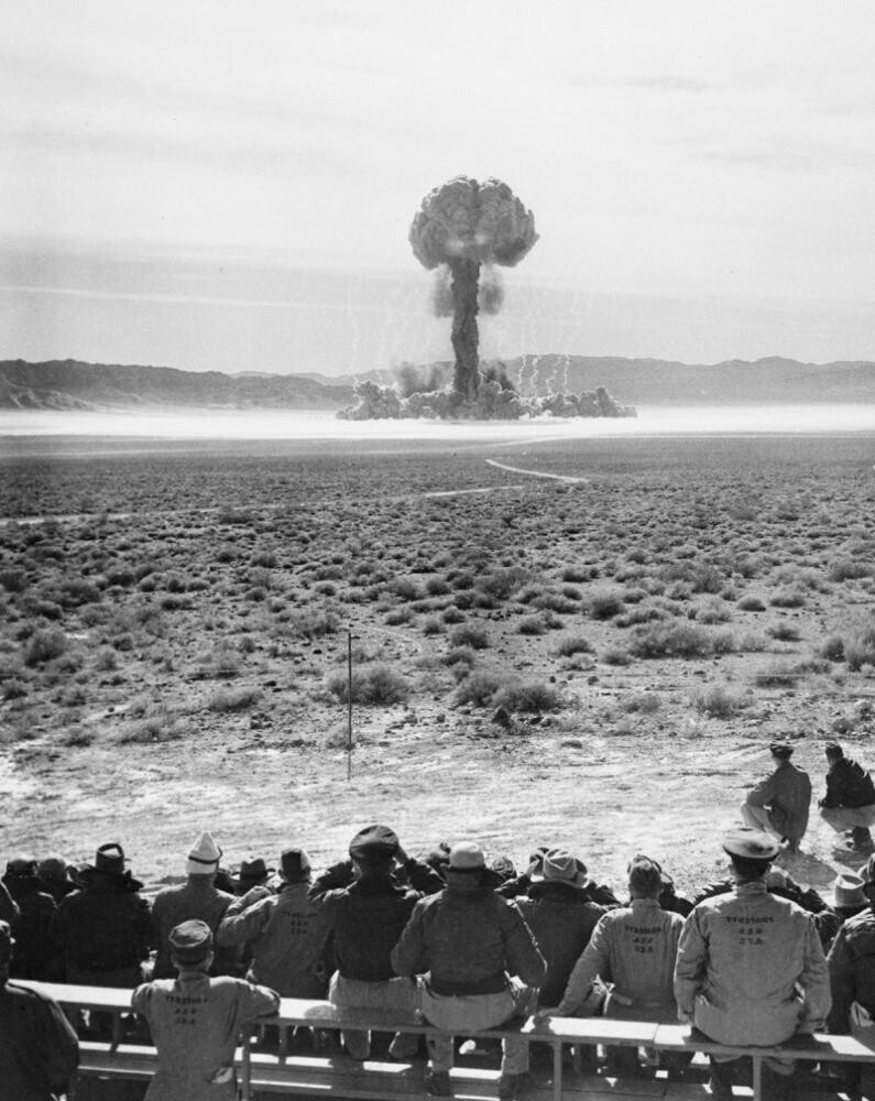 Испытание атомной бомбы в Неваде, 1950 год